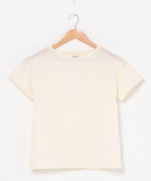McGREGOR（マックレガー）の「ニット風VネックTシャツ（Tシャツ/カットソー・レディース・ネイビー/オレンジ/アイボリー・L/M）」の7枚目の写真