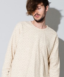 mlt2993-エスニックツイードBIGロンT Tシャツ
