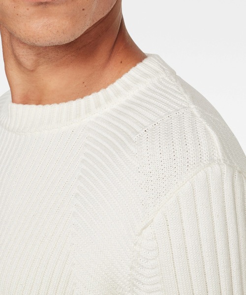 G-STAR（ジースター）の「3D Biker Knitted Sweater（ニット/セーター・メンズ・アイボリー/ダークブルー/ダークブラック・SMALL/MEDIUM/X-SMALL/XX-SMALL/LARGE）」の8枚目の写真