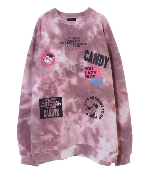 Candy Stripper（キャンディストリッパー）の「YOU LAZY BUM! トップス（Tシャツ/カットソー・レディース・グレー/ピンク/ブルー・2）」の7枚目の写真