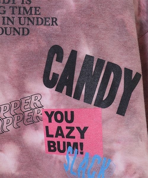 Candy Stripper（キャンディストリッパー）の「YOU LAZY BUM! トップス（Tシャツ/カットソー・レディース・グレー/ピンク/ブルー・2）」の4枚目の写真