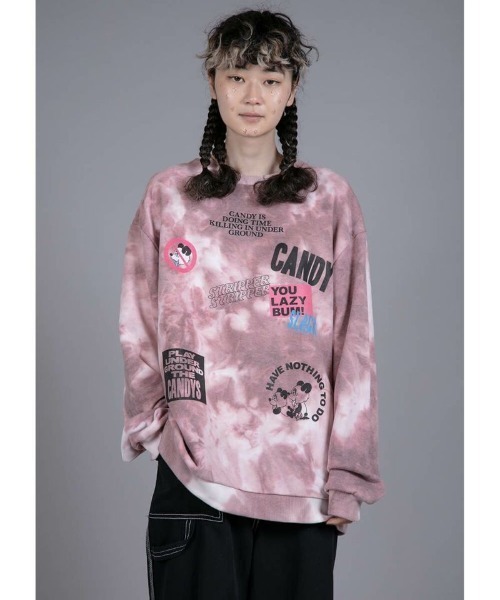 Candy Stripper（キャンディストリッパー）の「YOU LAZY BUM! トップス（Tシャツ/カットソー・レディース・グレー/ピンク/ブルー・2）」の15枚目の写真