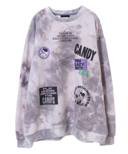 Candy Stripper（キャンディストリッパー）の「YOU LAZY BUM! トップス（Tシャツ/カットソー・レディース・グレー/ピンク/ブルー・2）」の16枚目の写真