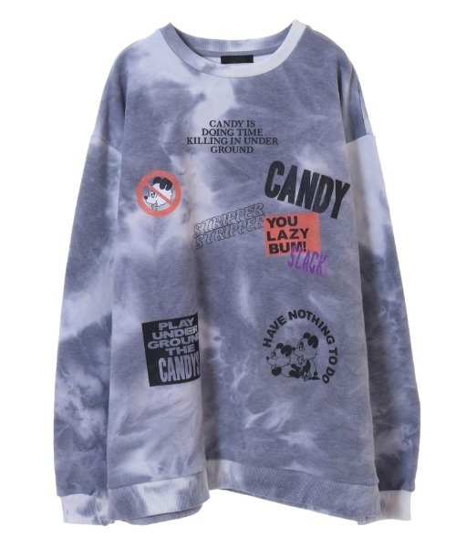 Candy Stripper（キャンディストリッパー）の「YOU LAZY BUM! トップス（Tシャツ/カットソー・レディース・グレー/ピンク/ブルー・2）」の18枚目の写真