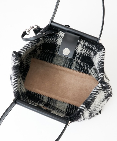 IACUCCI イアクッチ タータンチェック トートバッグ ハンドバッグ IACUCCI】タータンチェックトートバッグM