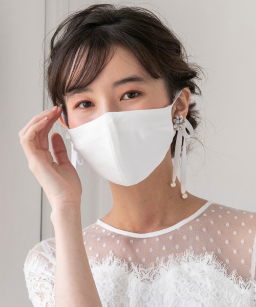 troisiemeCHACO(トロワズィエムチャコ)の「【troisiemeCHACO × formforma】フェイスアクセサリー(マスク・レディース・ベージュ/グレー/ピンク/ライトベージュ/ホワイト・FREE)」の19枚目の写真