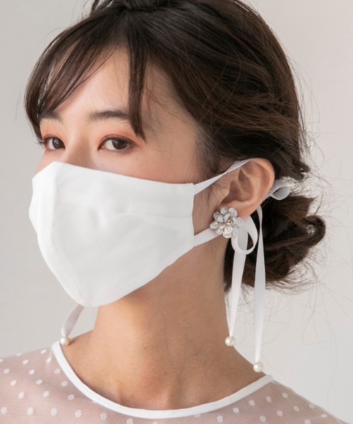 troisiemeCHACO(トロワズィエムチャコ)の「【troisiemeCHACO × formforma】フェイスアクセサリー(マスク・レディース・ベージュ/グレー/ピンク/ライトベージュ/ホワイト・FREE)」の18枚目の写真