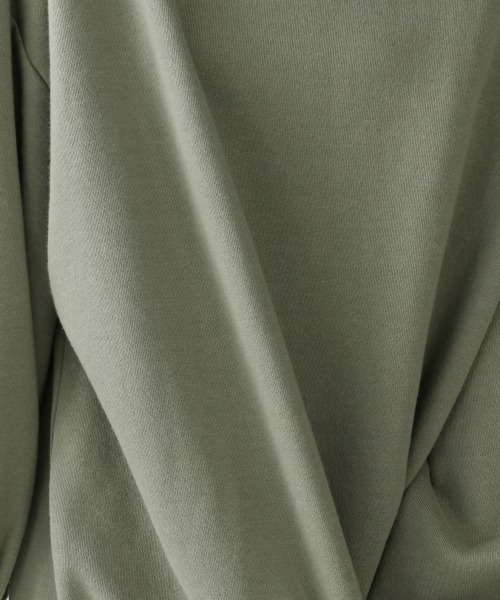 LOWRYS FARM（ローリーズファーム）の「ウラケキモウボトルネックＬＳ　918537（Tシャツ/カットソー・レディース・チャコールグレー/グリーン/ベージュ/アイボリー・FREE）」の9枚目の写真