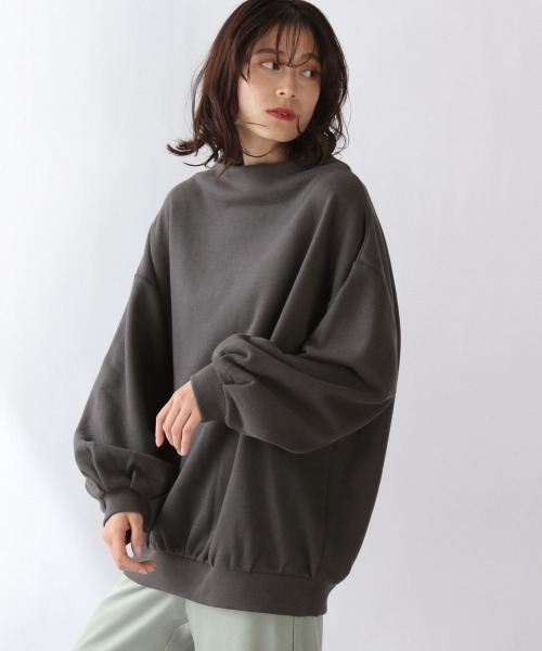 LOWRYS FARM（ローリーズファーム）の「ウラケキモウボトルネックＬＳ　918537（Tシャツ/カットソー・レディース・チャコールグレー/グリーン/ベージュ/アイボリー・FREE）」の20枚目の写真