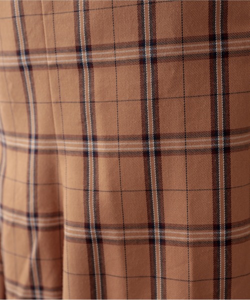 natural couture(ナチュラルクチュール)の「マーメイドチェックスカート(スカート・レディース・ベージュ/ブルー/キャメル・FREE)」の10枚目の写真