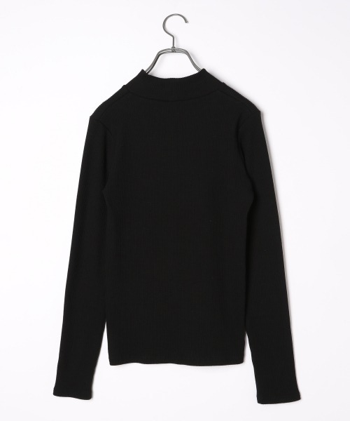 PAGEBOY（ページボーイ）の「リブハイネックロングスリーブ（Tシャツ/カットソー・レディース・ブラック/ダークブラウン/オフホワイト・FREE）」の17枚目の写真