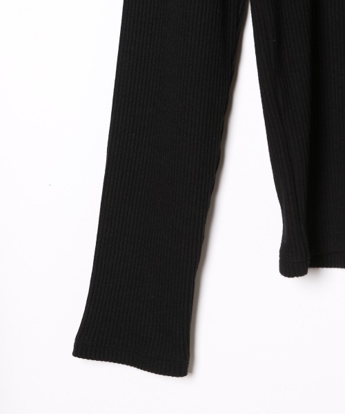 PAGEBOY（ページボーイ）の「リブハイネックロングスリーブ（Tシャツ/カットソー・レディース・ブラック/ダークブラウン/オフホワイト・FREE）」の14枚目の写真