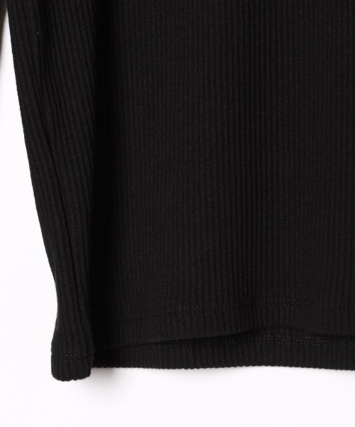PAGEBOY（ページボーイ）の「リブハイネックロングスリーブ（Tシャツ/カットソー・レディース・ブラック/ダークブラウン/オフホワイト・FREE）」の13枚目の写真