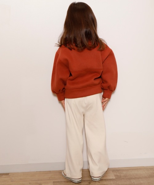 ＆yam（アンドヤム）の「スウェード裏毛PO（スウェット・キッズ・パープル/ブラウン/ベージュ/オレンジ・130/160/150/100/140/120/110）」の15枚目の写真