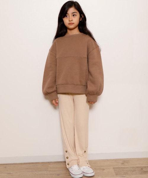 ＆yam（アンドヤム）の「スウェード裏毛PO（スウェット・キッズ・パープル/ブラウン/ベージュ/オレンジ・130/160/150/100/140/120/110）」の12枚目の写真