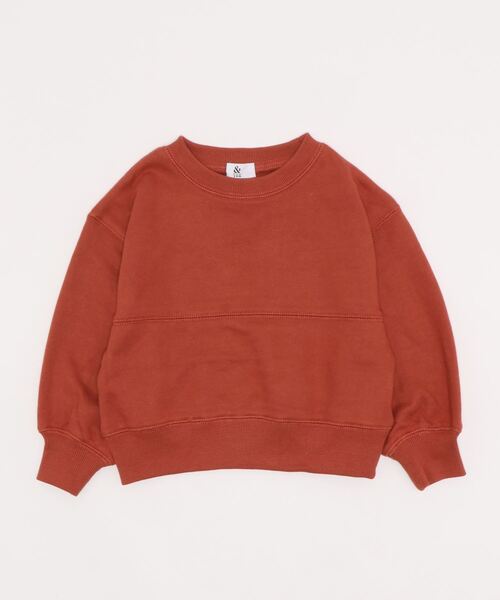 ＆yam（アンドヤム）の「スウェード裏毛PO（スウェット・キッズ・パープル/ブラウン/ベージュ/オレンジ・130/160/150/100/140/120/110）」の18枚目の写真