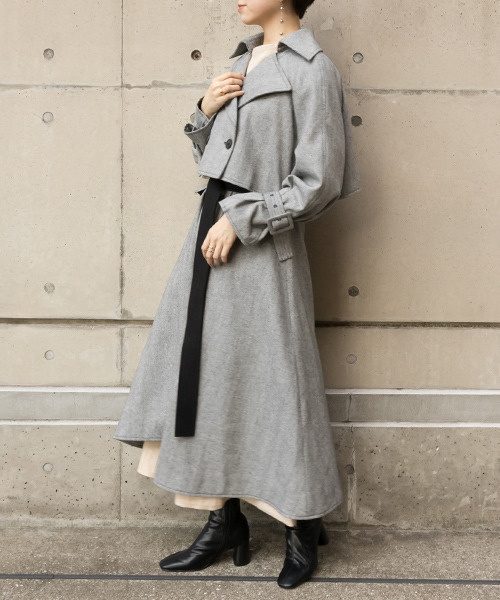 RANDA（ランダ）の「3WAYロングコート（トレンチコート・レディース・ブラウン/グリーン/その他・0/1）」の22枚目の写真