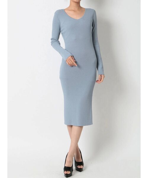 RESEXXY(リゼクシー)の「リブニット長袖ワンピース(ワンピース・レディース・ブラック/ブルー/モカ/その他/その他1・SMALL/MEDIUM)」の15枚目の写真