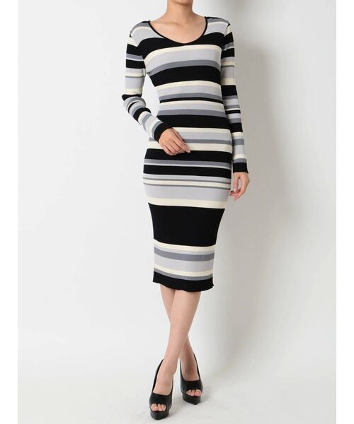 RESEXXY(リゼクシー)の「リブニット長袖ワンピース(ワンピース・レディース・ブラック/ブルー/モカ/その他/その他1・SMALL/MEDIUM)」の12枚目の写真