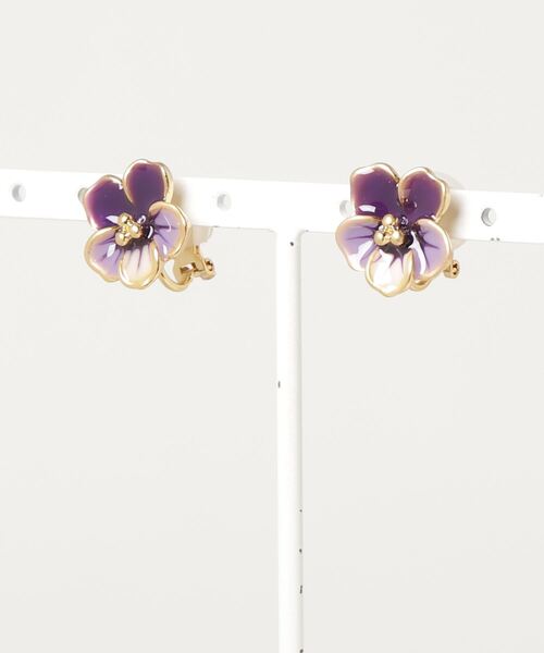 Ray BEAMS（レイビームス）の「Ray BEAMS / スミレ エポ イヤリング（イヤリング・レディース・パープル/その他・ONE SIZE）」の2枚目の写真