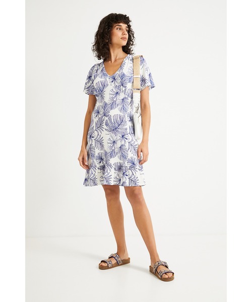 Desigual（デシグアル）の「ワンピース半袖 NADIA（ワンピース・レディース・ホワイト・SS/S/2L/L/M）」の4枚目の写真