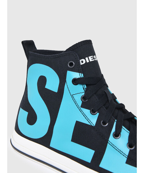 DIESEL（ディーゼル）の「メンズ BIGロゴ ハイカットスニーカー