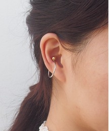 mille blanc（ミルブラン）の「バイカラーイヤーカフ 日本製 ニッケルフリー（イヤーカフ）」