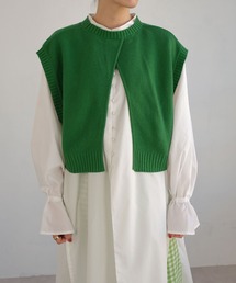 ＡＮＤＪ | 2WAY鹿の子編みスリットニットベスト(ベスト)