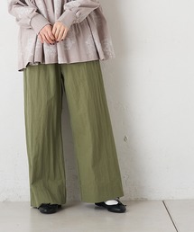PUAL CE CIN | コットンナイロンワイドパンツ(その他パンツ)