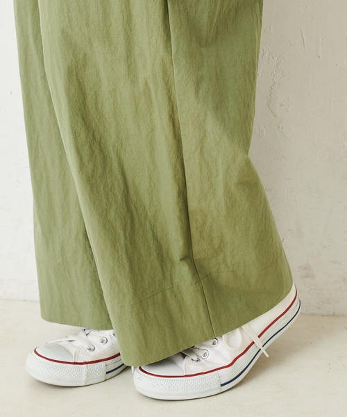 PUAL CE CIN(ピュアルセシン)の「コットンナイロンワイドパンツ(その他パンツ・レディース・ベージュ/カーキ・FREE)」の12枚目の写真