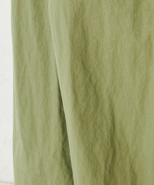 PUAL CE CIN(ピュアルセシン)の「コットンナイロンワイドパンツ(その他パンツ・レディース・ベージュ/カーキ・FREE)」の9枚目の写真