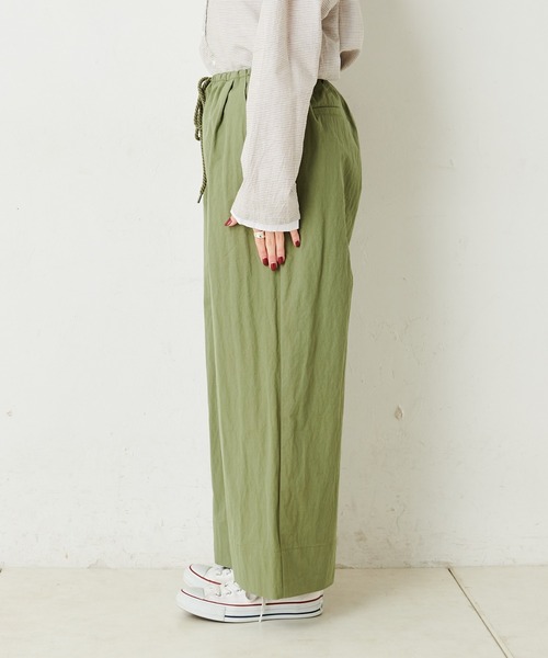 PUAL CE CIN(ピュアルセシン)の「コットンナイロンワイドパンツ(その他パンツ・レディース・ベージュ/カーキ・FREE)」の17枚目の写真