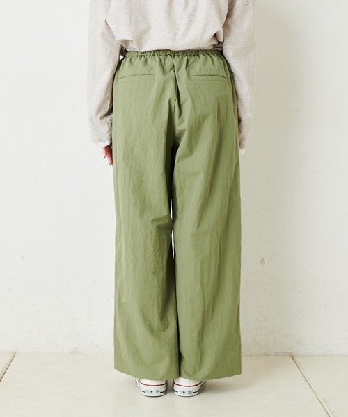 PUAL CE CIN(ピュアルセシン)の「コットンナイロンワイドパンツ(その他パンツ・レディース・ベージュ/カーキ・FREE)」の8枚目の写真