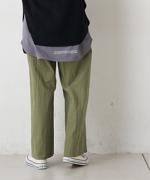 PUAL CE CIN(ピュアルセシン)の「コットンナイロンワイドパンツ(その他パンツ・レディース・ベージュ/カーキ・FREE)」の7枚目の写真