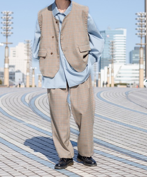 kutir（クティール）の「チェックパンツセットアップ（その他パンツ・メンズ・ライトグレー/ベージュ/ダークブラウン・SMALL/MEDIUM/LARGE）」の9枚目の写真