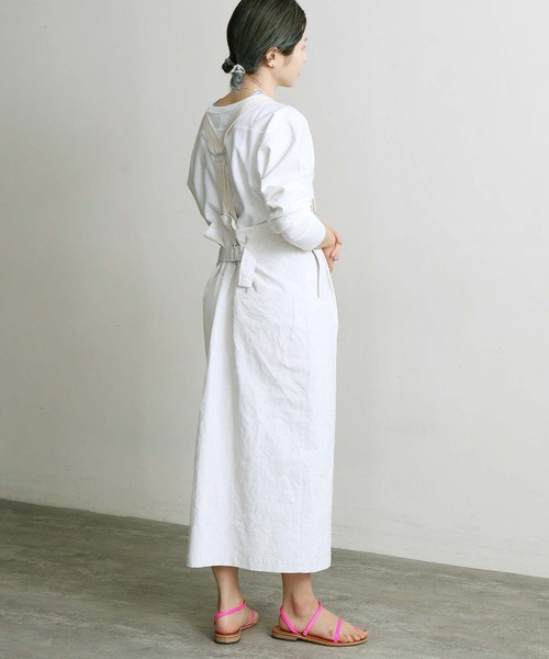 nitca（ニトカ）の「白顔料ワッシャーサスペンダースカート（スカート・レディース・ホワイト・FREE）」の13枚目の写真