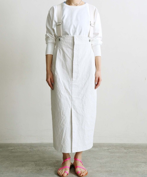 nitca（ニトカ）の「白顔料ワッシャーサスペンダースカート（スカート・レディース・ホワイト・FREE）」の14枚目の写真