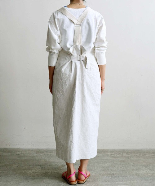 nitca（ニトカ）の「白顔料ワッシャーサスペンダースカート（スカート・レディース・ホワイト・FREE）」の16枚目の写真