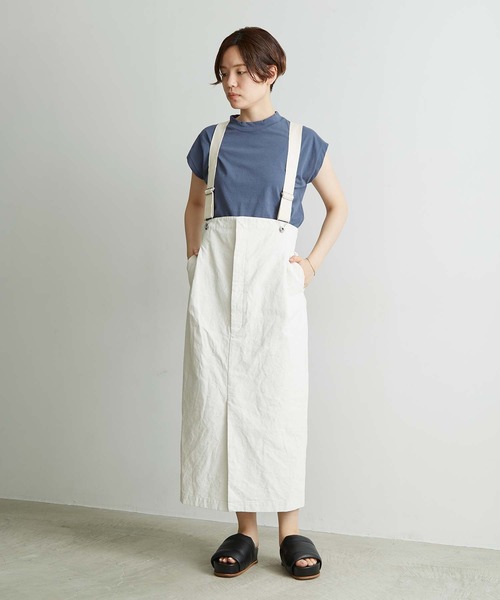 nitca（ニトカ）の「白顔料ワッシャーサスペンダースカート（スカート・レディース・ホワイト・FREE）」の19枚目の写真