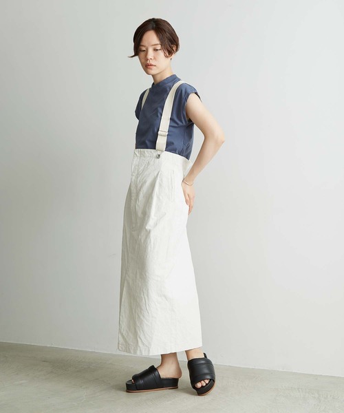 nitca（ニトカ）の「白顔料ワッシャーサスペンダースカート（スカート・レディース・ホワイト・FREE）」の20枚目の写真