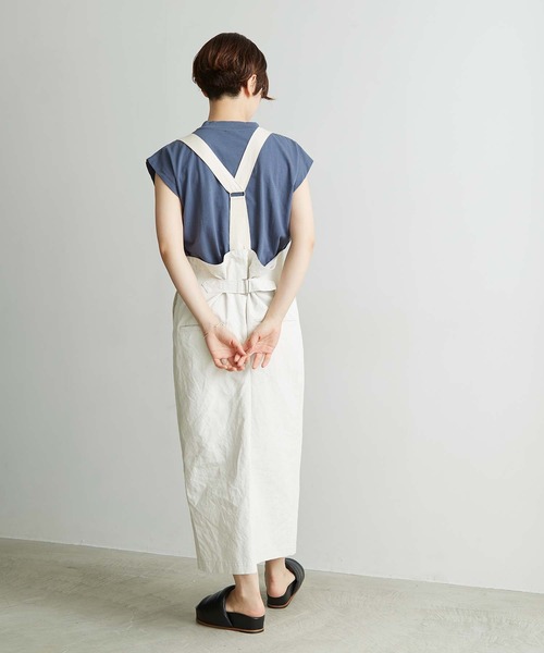 nitca（ニトカ）の「白顔料ワッシャーサスペンダースカート（スカート・レディース・ホワイト・FREE）」の21枚目の写真