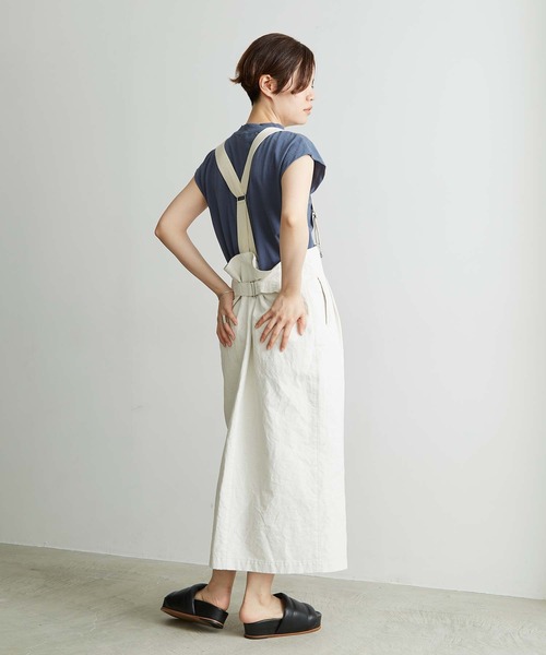 nitca（ニトカ）の「白顔料ワッシャーサスペンダースカート（スカート・レディース・ホワイト・FREE）」の22枚目の写真