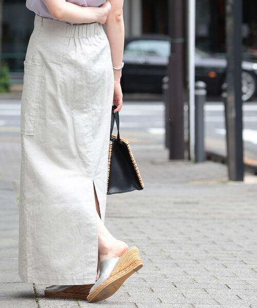 Ray BEAMS（レイビームス）の「Ray BEAMS / ビッグ ポケット タイトスカート（スカート・レディース・ブラック/ベージュ/グリーン系その他3・1/0）」の8枚目の写真