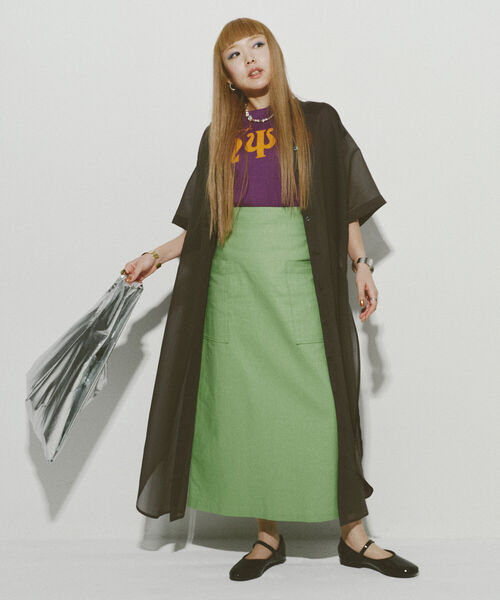 Ray BEAMS（レイビームス）の「Ray BEAMS / ビッグ ポケット タイトスカート（スカート・レディース・ブラック/ベージュ/グリーン系その他3・1/0）」の20枚目の写真