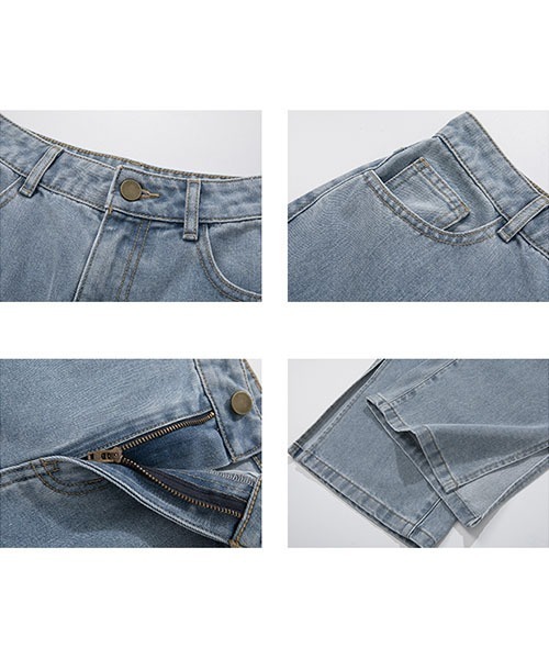 Fano Studios(ファノ ストゥディオズ)の「【Fano Studios】Side slit denim pants FX21K010(デニムパンツ・レディース・ライトブルー・M/XS/L/S/XL)」の13枚目の写真