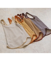 CIENA | ワッフルマルチボーダーニットタンク(タンクトップ)