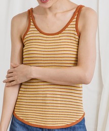 CIENA | ワッフルマルチボーダーニットタンク(タンクトップ)