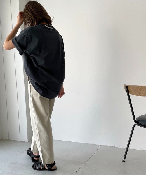 CANAL JEAN(キャナルジーン)の「via j(ヴィアジェイ) "FOR PIRATES"半袖Tシャツ(Tシャツ/カットソー・レディース・ホワイト/チャコールグレー/ベージュ/ネイビー・ONE SIZE)」の12枚目の写真