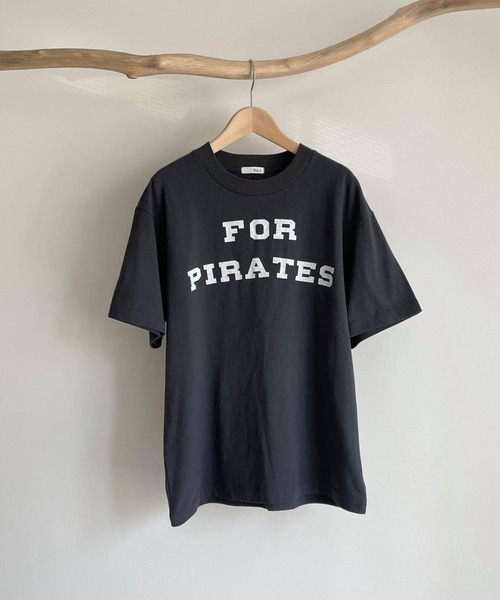 CANAL JEAN(キャナルジーン)の「via j(ヴィアジェイ) "FOR PIRATES"半袖Tシャツ(Tシャツ/カットソー・レディース・ホワイト/チャコールグレー/ベージュ/ネイビー・ONE SIZE)」の15枚目の写真
