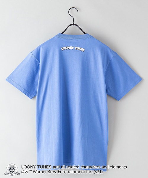 LOONEY TUNES CLASSIC(ルーニーチューンズクラシック)の「【LOONEY TUNES /ルーニー・テューンズ】別注プリントTシャツ(Tシャツ/カットソー・メンズ・オリーブ/ホワイト系その他/ホワイト/ブルー・LARGE/MEDIUM/SMALL/X-LARGE)」の9枚目の写真